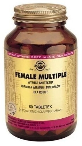 SOLGAR Female Multiple witaminy dla kobiet 60 tabletek