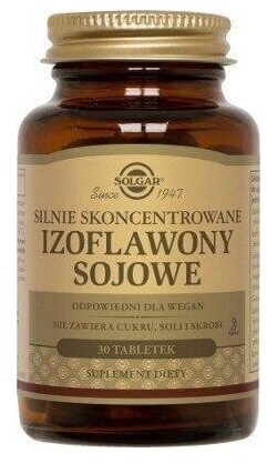 SOLGAR Izoflawony sojowe skoncentrowane 30 tabletek