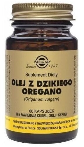 SOLGAR Olej z dzikiego oregano 60 kapsułek