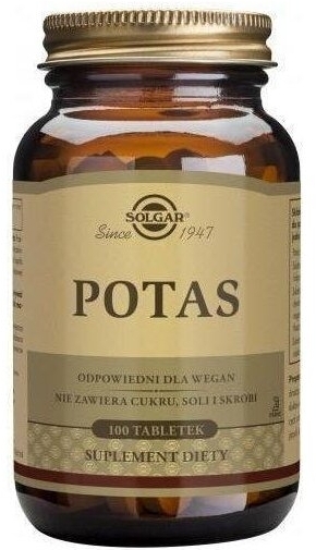 SOLGAR Potas 100 tabletek