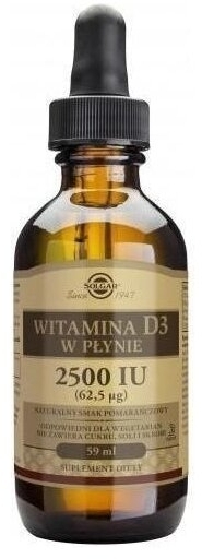 SOLGAR Witamina D3 w płynie 59 ml