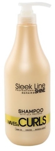 STAPIZ Szampon Sleek Line Waves & Curls do włosów kręconych i falowanych 1000 ml