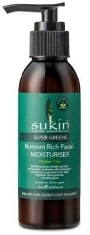 SUKIN GREENS Krem do twarzy detoksykująco - nawilżający 125 ml