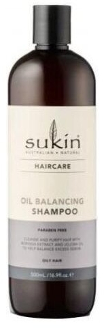 SUKIN oil balancing Szampon do włosów przetłuszczających się 500 ml