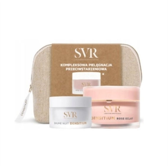 SVR DENSITIUM Zestaw w kosmetyczce Krem ROSE ECLAT + Balsam na noc BAUME NUIT
