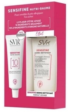 SVR SENSIFINE Zestaw NUTRI-BAUME + DERMO-NETTOYANT