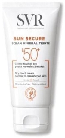 SVR SUN SECURE ECRAN MINERAL Krem barwiący skóra normalna i mieszana SPF50 60g
