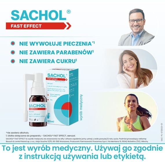 Sachol Fast Effect Spray 20 ml