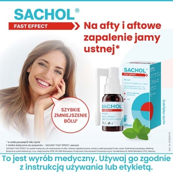 Sachol Fast Effect Spray 20 ml