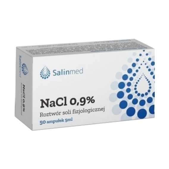 Salinmed NaCl 0,9% roztwór soli fizjologicznej 5ml/50szt