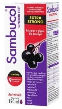 Sambucol Extra Strong preparat w płynie dla dorosłych 120 ml