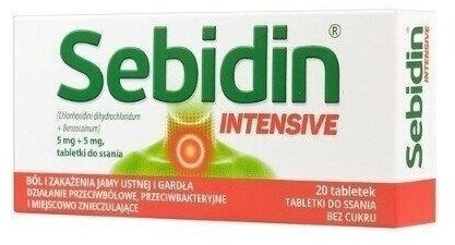 Sebidin Intensive x 20 tabl.do ssania