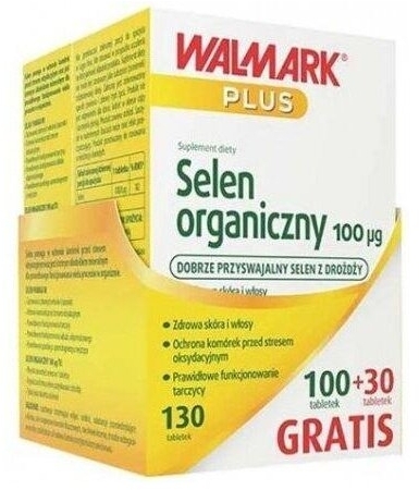 Selen organiczny 100 mcg 130 tabletek