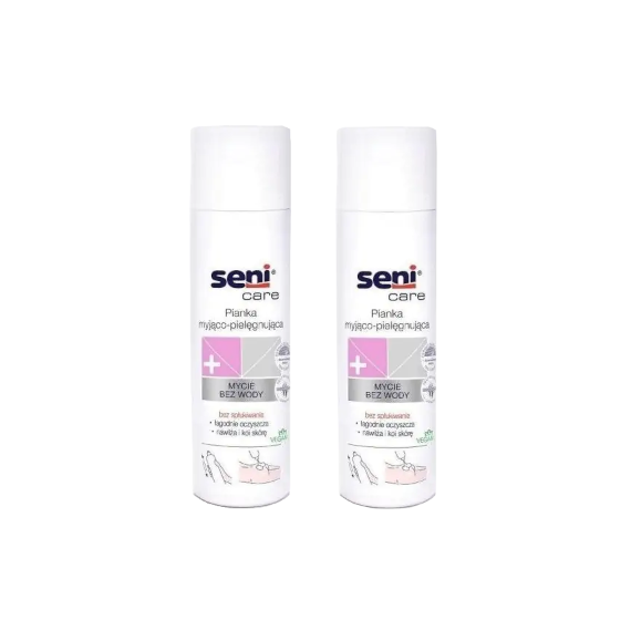 Seni Care Pianka Myjąco-Pielęgnująca Bez Użycia Wody 500 ml Wielopak x2