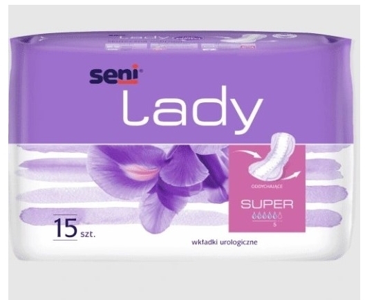 Seni Lady Super wkładki urologiczne 15 sztuk
