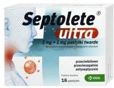Septolete Ultra 16 pastylek