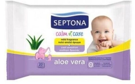 Septona Baby Chusteczki Nawilżane Aloe Vera 20 szt