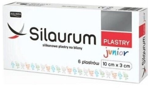 Silaurum Junior silikonowe plastry na blizny 6 sztuk
