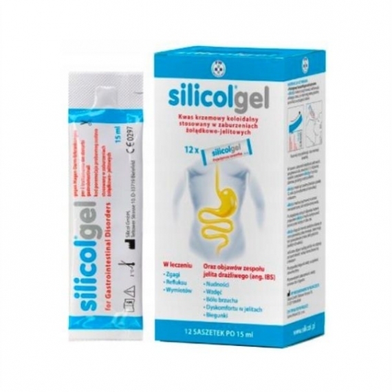 Silicolgel żel doust. 12 sasz. po 15 ml