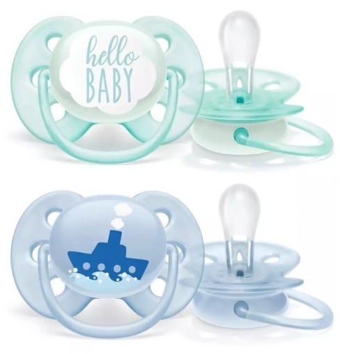 Smoczek AVENT Soft uspokajający 0-6m Boy SCF222/01