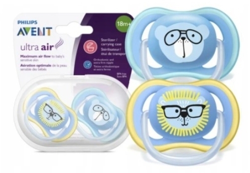 Smoczek AVENT gryzak Ultra Air 18m+ SCF349/14 2 sztuki