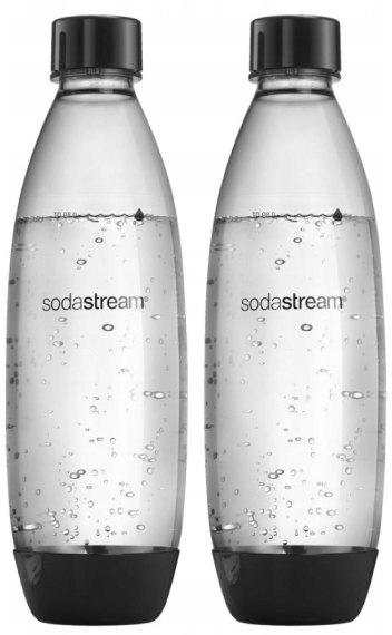 Soda Stream Fuse butelka czarna 1L 2 sztuki