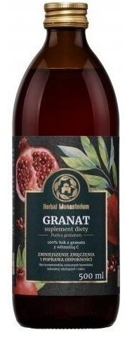 Sok z Granatu Herbal Monasterium 500ml