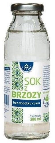 Sok z brzozy bez dodatku cukru OLEOFARM 300 ml