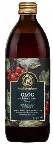 Sok z głogu Herbal Monasterium 500ml