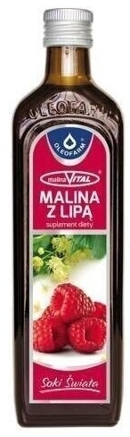 Sok z malin z lipą MalinaVital OLEOFARM 490 ml