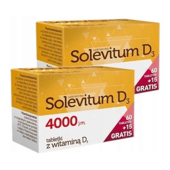 Solevitum D3 4000 75 tabletek Wielopak x2