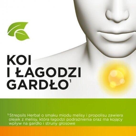 Strepsils Herbal o smaku miodu, melisy i propolisu 24 pastylek