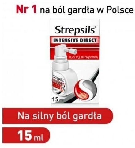 Strepsils Intensive Direct na ostry ból gardła spray 15 ml