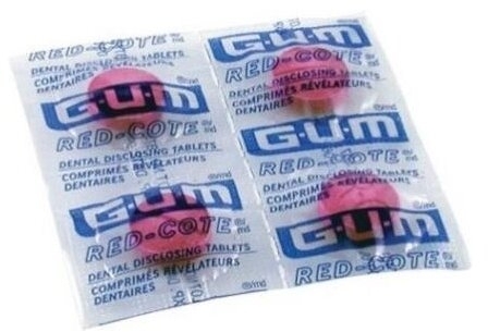 Sunstar GUM Red-Cote Tabletki wybarwiające płytkę nazębną 12szt