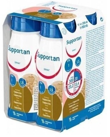 Supportan DRINK o smaku cappuccino 4 x 200 ml