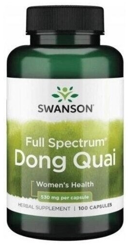 Swanson Dong Quai 530mg Dzięgiel Chiński 100 kapsułek
