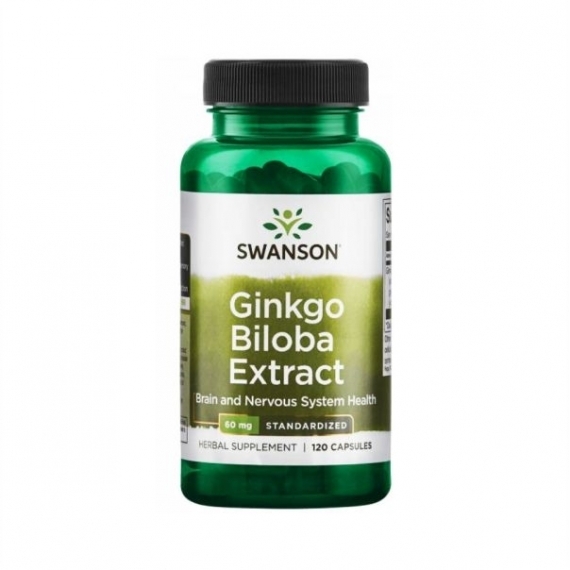 Swanson Ginkgo Biloba ekstrakt 120 kapsułek