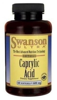 Swanson Kwas Kaprylowy 600 mg 60 kapsułek