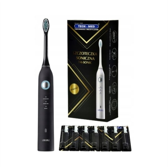 Szczoteczka soniczna TM-SONIC czarna 1 sztuka