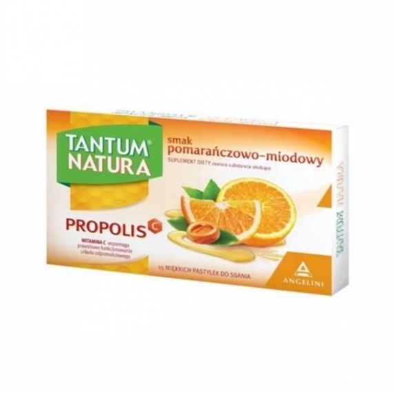 TANTUM NATURA smak pomarańczowo-miodowy 15 pastylek