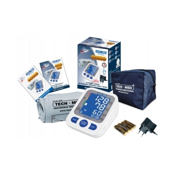 TECH-MED Ciśnieniomierz elektroniczny TMA-VOICE 1 + zasilacz 1 sztuka