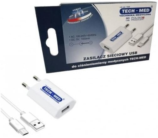 TECH-MED Zasilacz sieciowy z micro USB