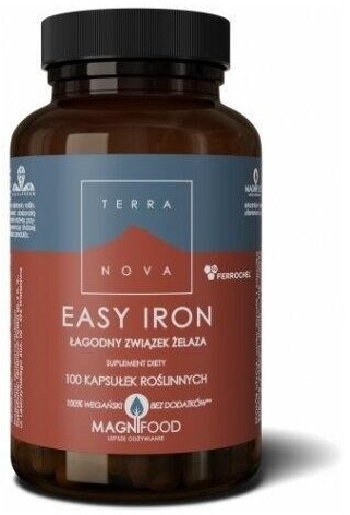 TERRANOVA Easy Iron Łagodny Związek Żelaza 100 kapsułek