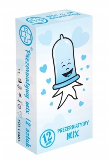 TESTEO Prezerwatywy MIX 12 sztuk