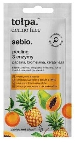 TOŁPA DERMO FACE SEBIO Peeling 3 enzymy 8ml