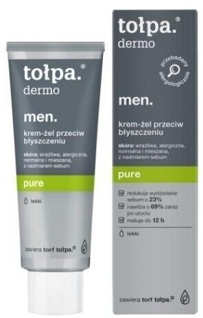 TOŁPA DERMO MEN PURE Krem-żel przeciw błyszczeniu 40ml