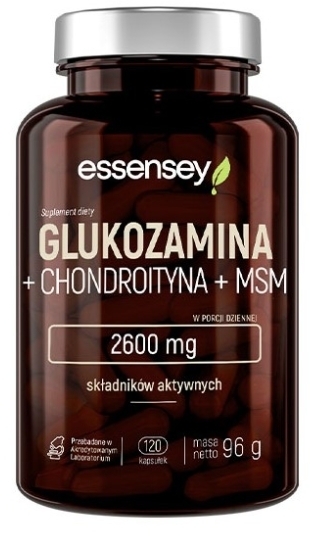 TREC ESSENSEY Glukozamina + Chondroityna + MSM 120 kapsułek