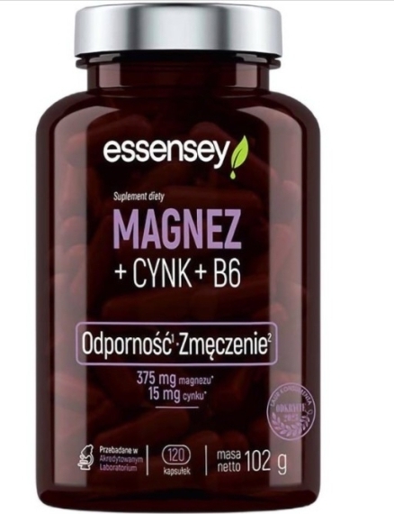 TREC ESSENSEY Mg + Cynk + B6 120 kapsułek