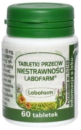 Tabletki przeciw niestrawności Labofarm 60 tabletek