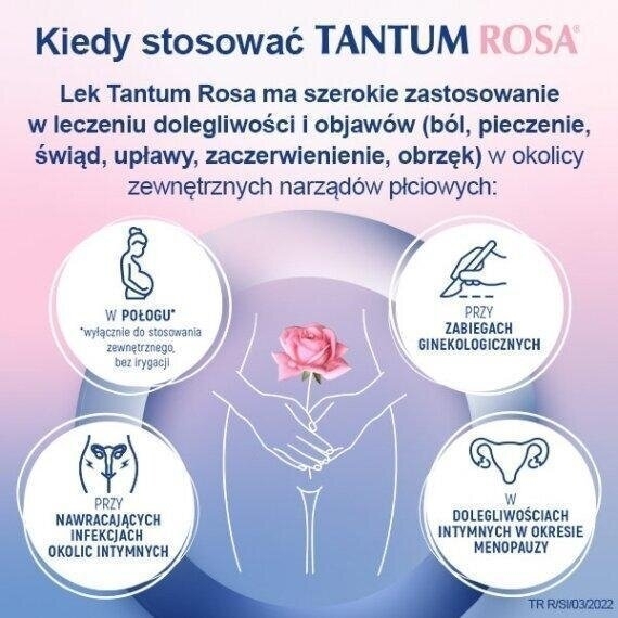 Tantum Rosa roztwór dopochwowy 1mg/ml 5 butelek po 140 ml